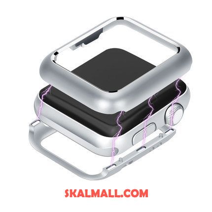 Apple Watch Series 3 Skal Magnetic Metall Skydd Svart Fallskydd Billig
