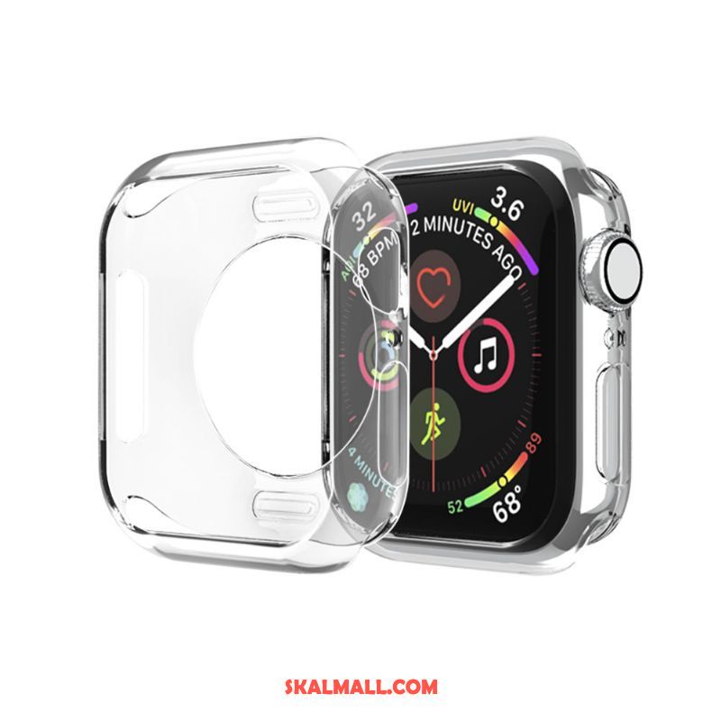 Apple Watch Series 3 Skal Slim Guld Frame Väska Silikon Fodral Billiga
