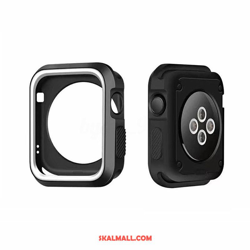 Apple Watch Series 4 Skal Fallskydd Tillbehör Frame Silikon Mjuk Rea