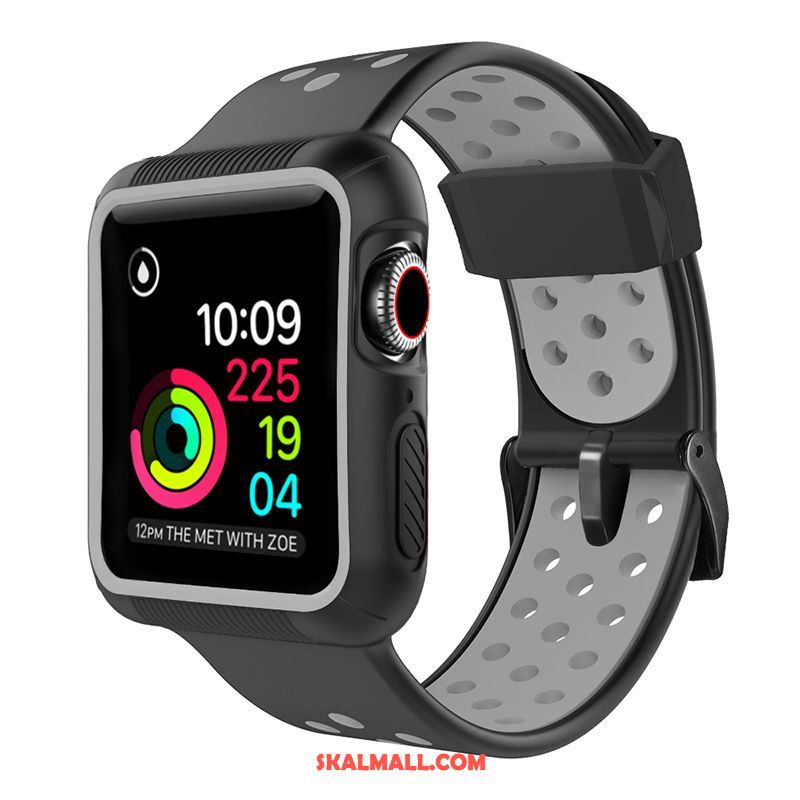 Apple Watch Series 5 Skal Röd Skydd Silikon Sport Till Salu