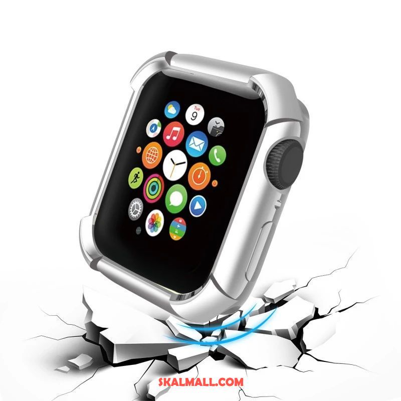 Apple Watch Series 5 Skal Skydd Cow Plating Silikon Svart Billigt