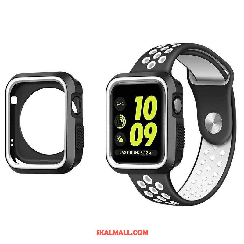 Apple Watch Series 5 Skal Vit Strålande Silikon Sport Skydd Billigt