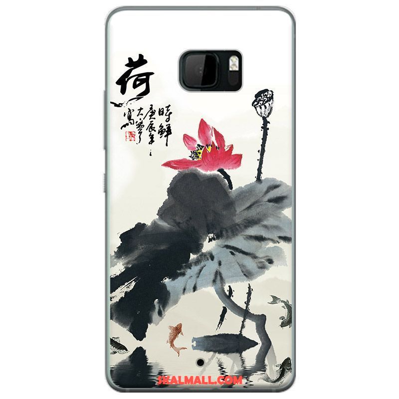 Htc U Ultra Skal Kinesisk Stil Kreativa Bläck Målning Mobil Telefon Silikon Till Salu