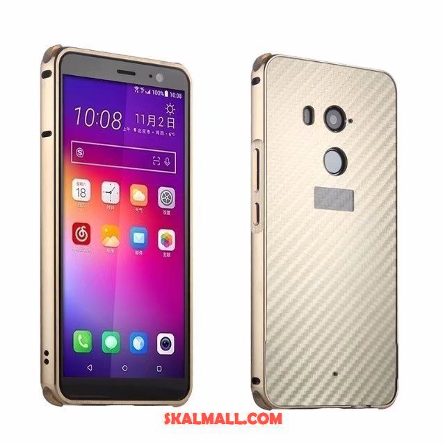 Htc U11+ Skal Mobil Telefon Frame Metall Fallskydd Kostfiber Billigt
