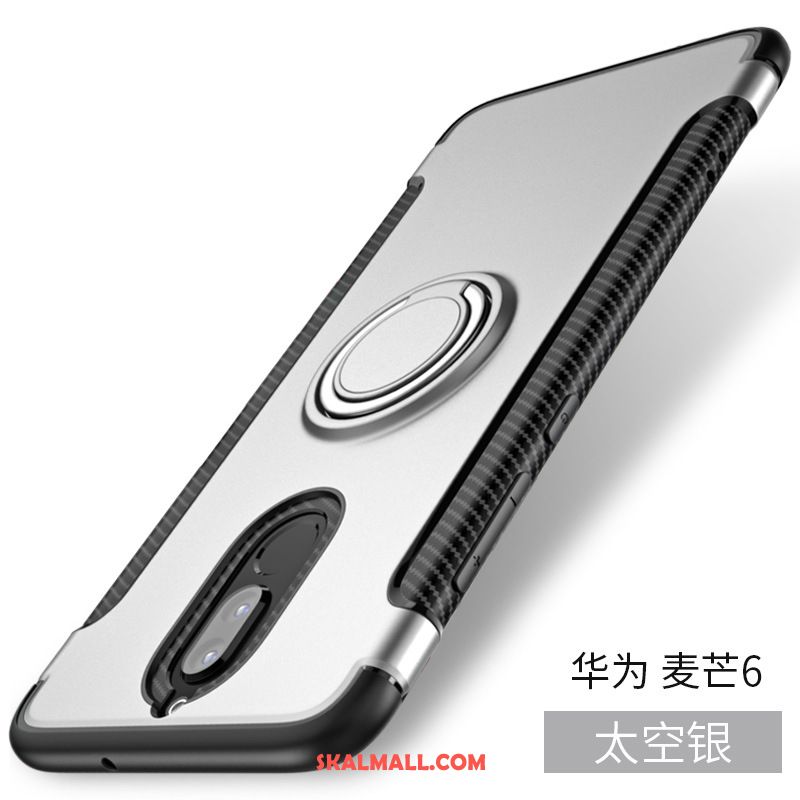 Huawei Mate 10 Lite Skal All Inclusive Blå Mobil Telefon Ring Magnetic Billig