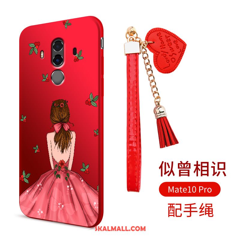 Huawei Mate 10 Pro Skal Mjuk Röd Mobil Telefon Fodral Billiga