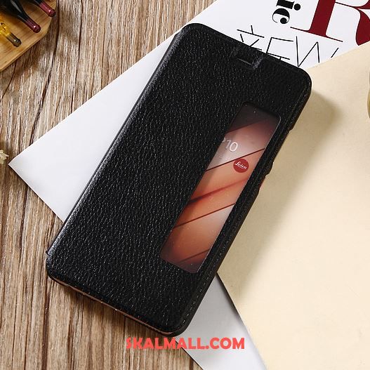 Huawei Mate 10 Pro Skal Mobil Telefon Support Skydd Läderfodral Rosa Billigt