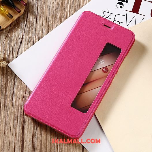 Huawei Mate 10 Pro Skal Mobil Telefon Support Skydd Läderfodral Rosa Billigt