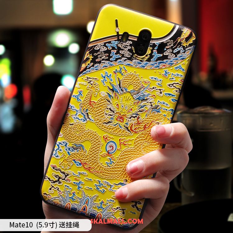 Huawei Mate 10 Skal Mobil Telefon Blå Trend Par Kreativa Fodral Rea