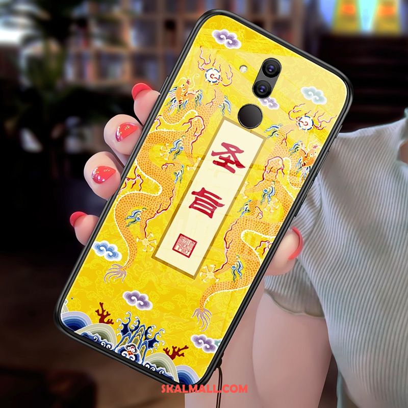 Huawei Mate 20 Lite Skal Kinesisk Stil Skydd Retro Mobil Telefon Gul Billiga