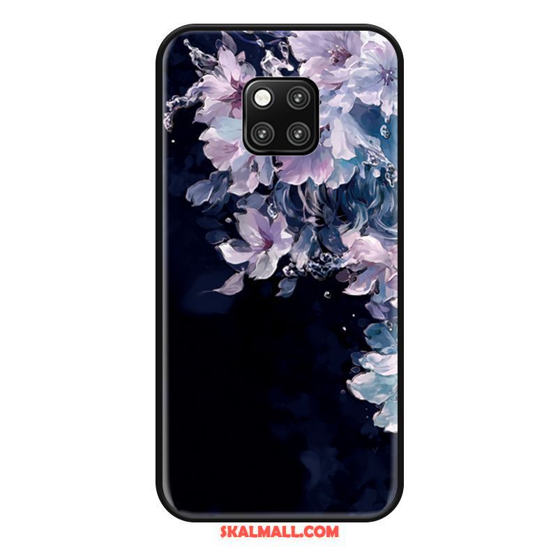 Huawei Mate 20 Rs Skal Blommor Katt Rosa Mobil Telefon Kreativa Billiga