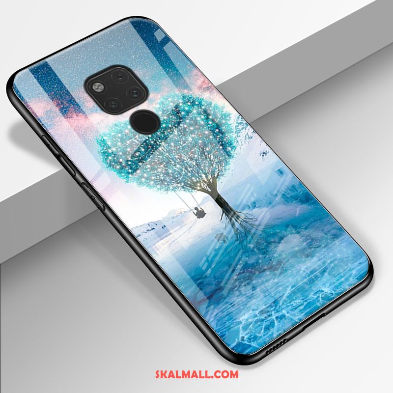 Huawei Mate 20 X Skal Glas All Inclusive Mobil Telefon Enkel Blommor Online
