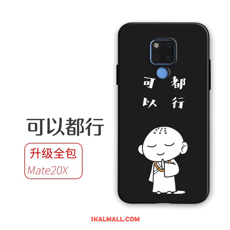 Huawei Mate 20 X Skal Mjuk Trend Mobil Telefon Svart Hängsmycken Fodral Rea