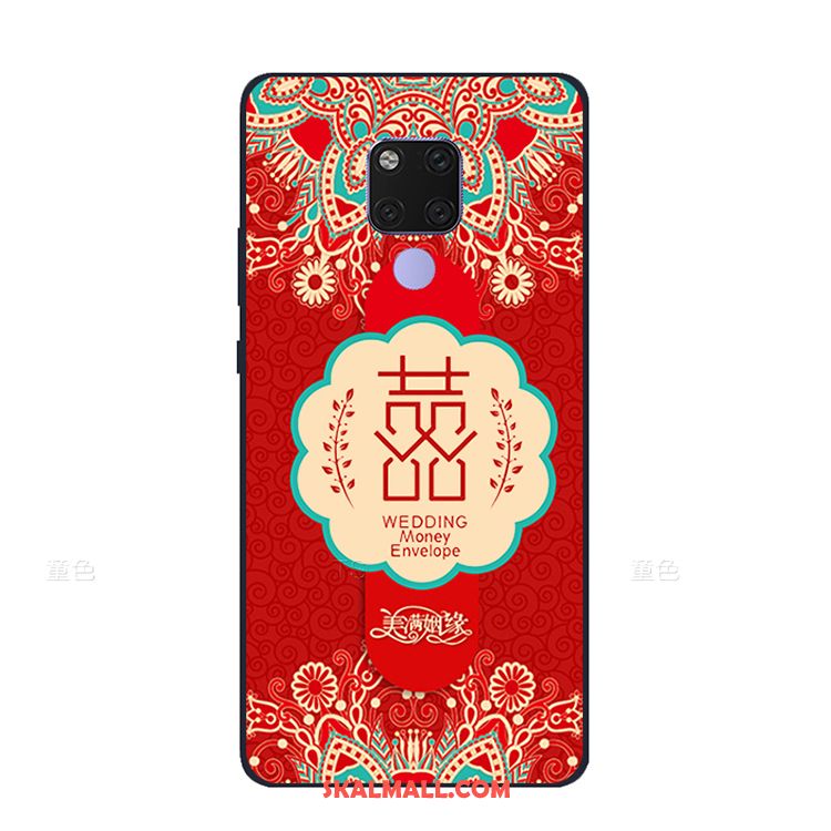 Huawei Mate 20 X Skal Nubuck Röd Mobil Telefon Stor Äktenskap Köpa