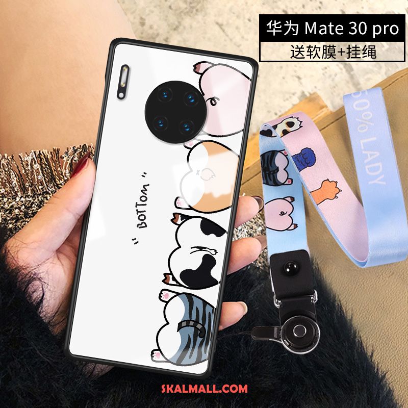 Huawei Mate 30 Pro Skal Silikon Mobil Telefon Trend Vacker Glas Fodral Butik