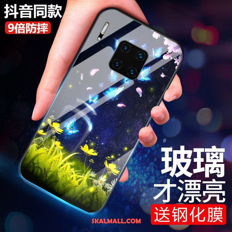 Huawei Mate 30 Rs Skal Mobil Telefon Net Red Glas Skydd Trend Billig