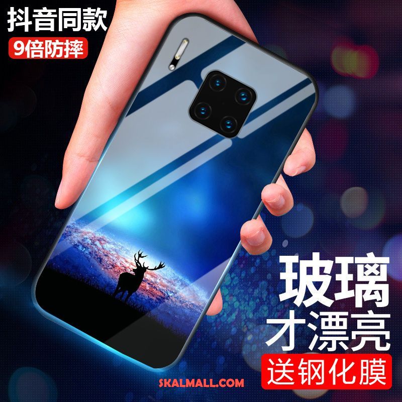 Huawei Mate 30 Rs Skal Mobil Telefon Net Red Glas Skydd Trend Billig