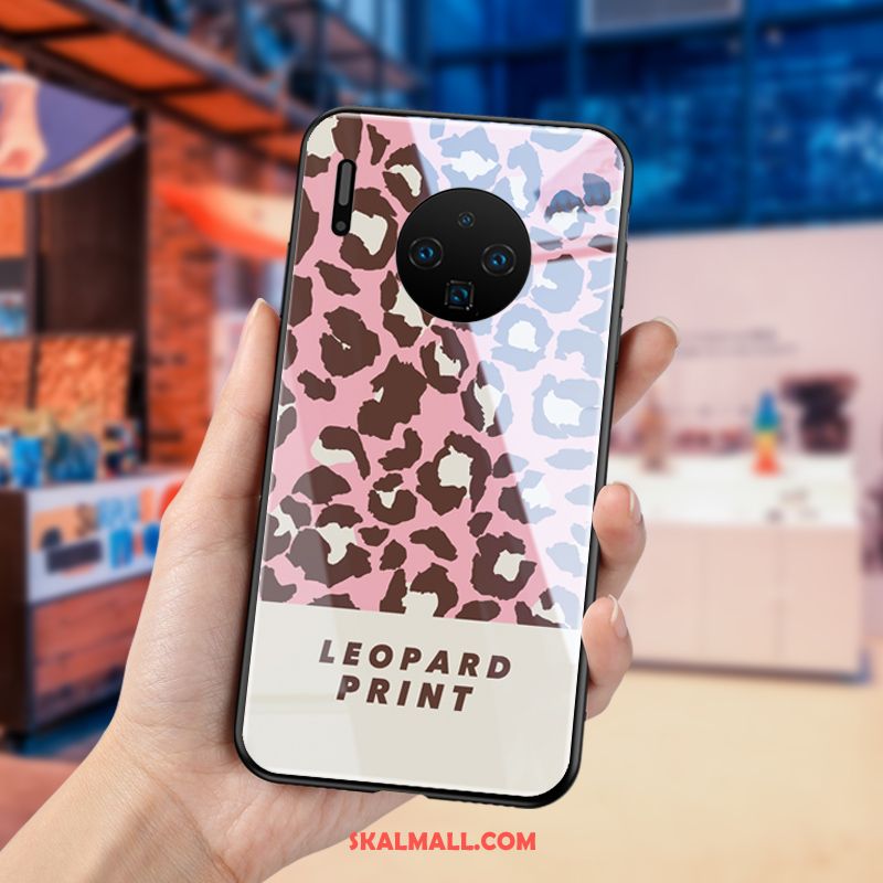 Huawei Mate 30 Skal Leopard Mode Skydd Svart Net Red Billig
