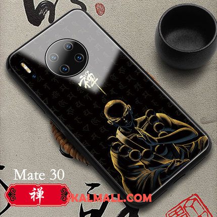 Huawei Mate 30 Skal Vit Glas Kinesisk Stil Mobil Telefon Autentiska Billiga