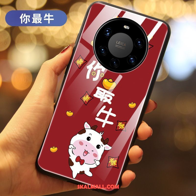 Huawei Mate 40 Pro+ Skal Fallskydd Röd All Inclusive Ny Glas På Nätet
