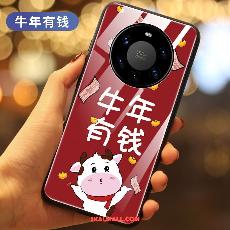 Huawei Mate 40 Pro+ Skal Fallskydd Röd All Inclusive Ny Glas På Nätet