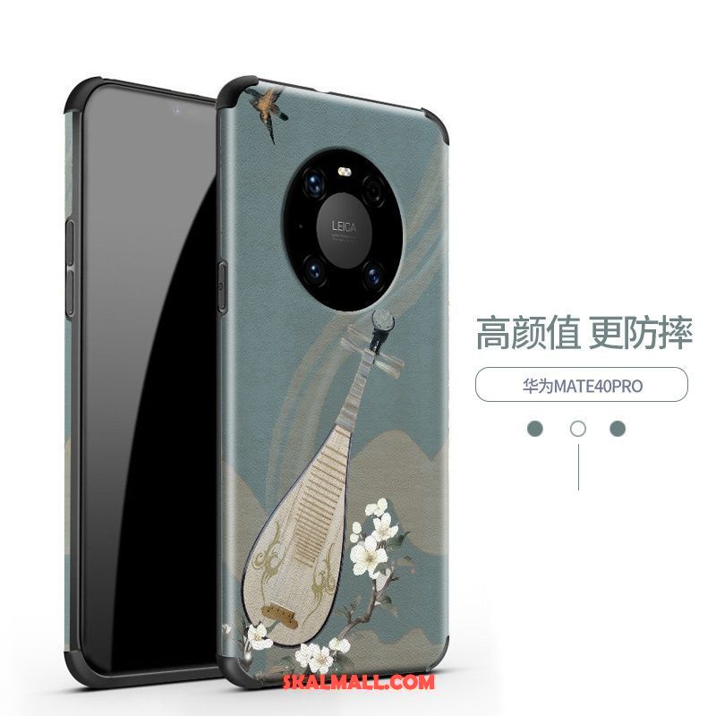 Huawei Mate 40 Pro Skal Retro Lättnad Mönster Kinesisk Stil Net Red Billig