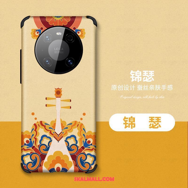 Huawei Mate 40 Pro Skal Trend Mobil Telefon Blå Kinesisk Stil All Inclusive Rea