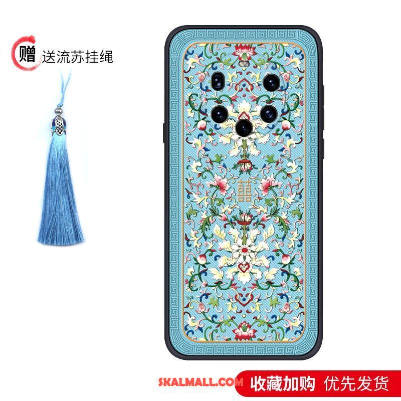 Huawei Mate 40 Pro+ Skal Trend Silikon Skydd Mobil Telefon Blå På Nätet
