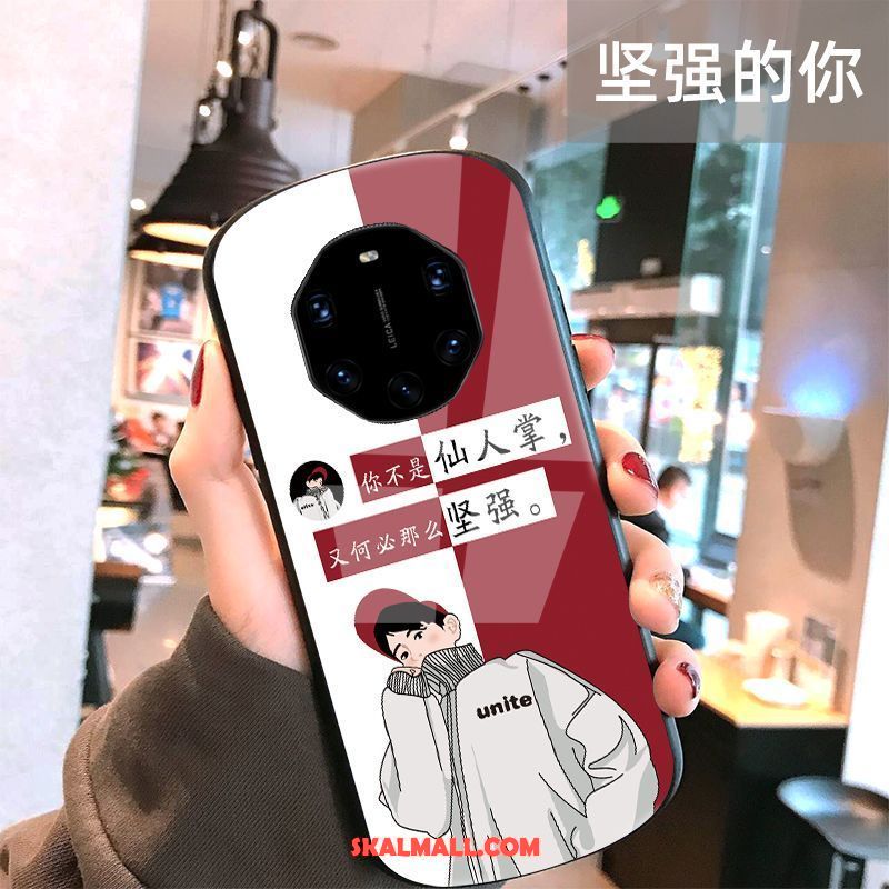 Huawei Mate 40 Rs Skal Mobil Telefon Runda Vind Ny Glas Rea