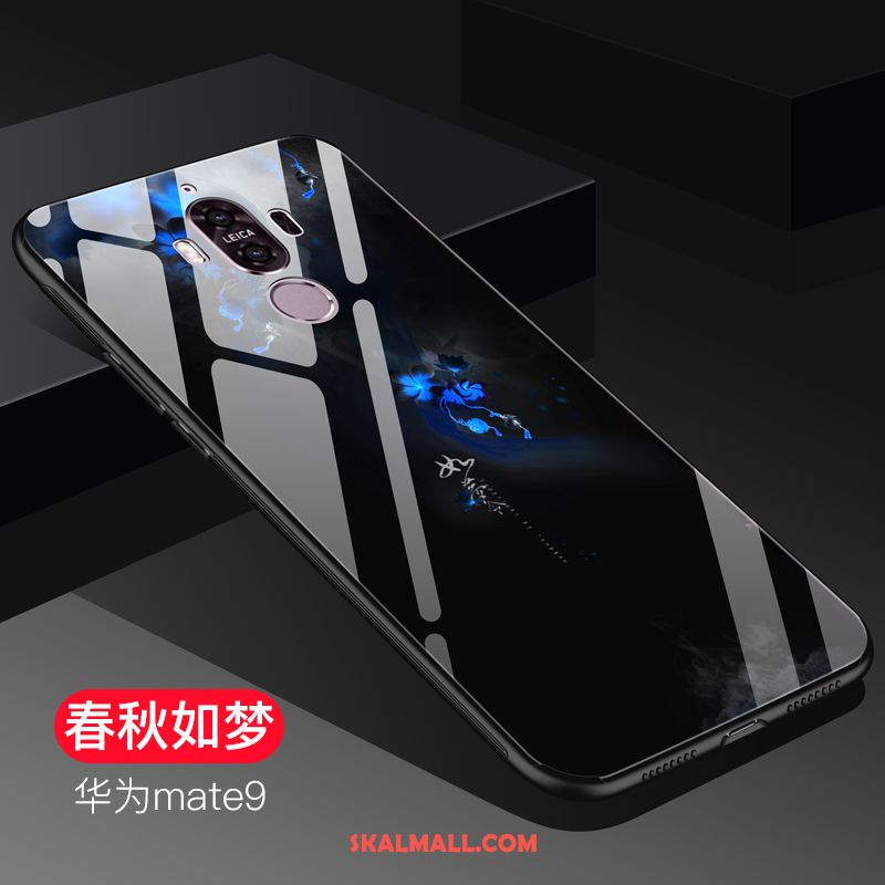 Huawei Mate 9 Skal Glas Trend Blå Mobil Telefon Fodral Rea