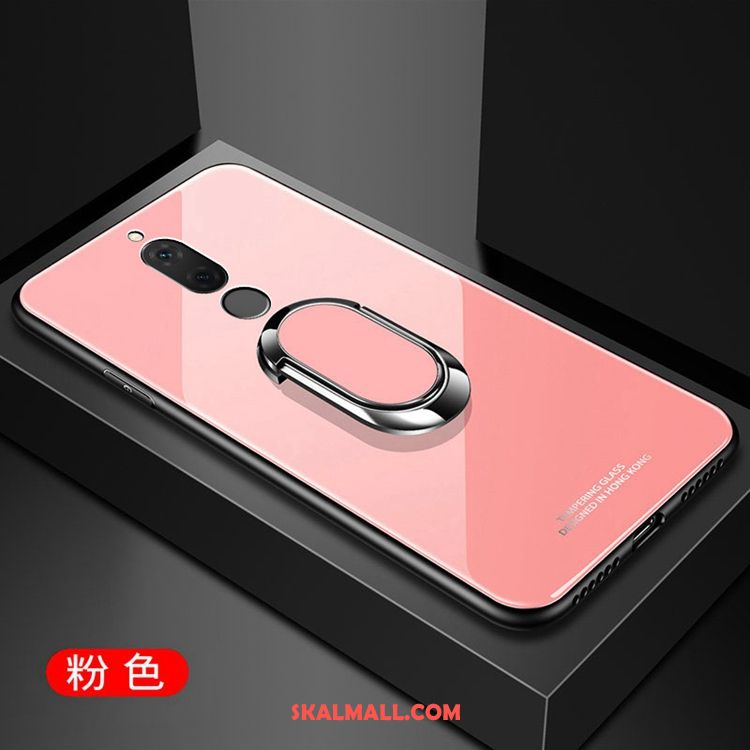 Huawei Mate Rs Skal Härdat Glas Enkel Ring Vit Mobil Telefon Billig