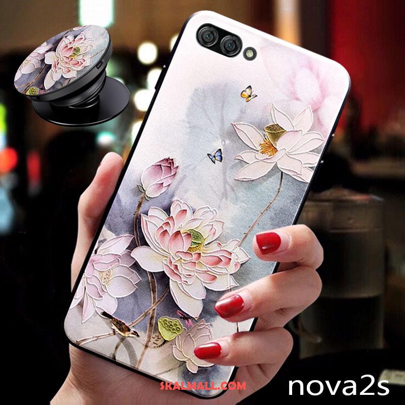 Huawei Nova 2s Skal Hängande Nacke Mjuk Mobil Telefon Rosa Silikon Billig