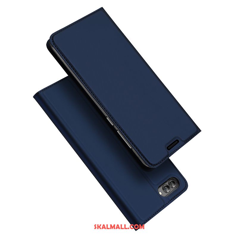 Huawei Nova 2s Skal Läderfodral All Inclusive Blå Magnetic Mobil Telefon Fodral Till Salu
