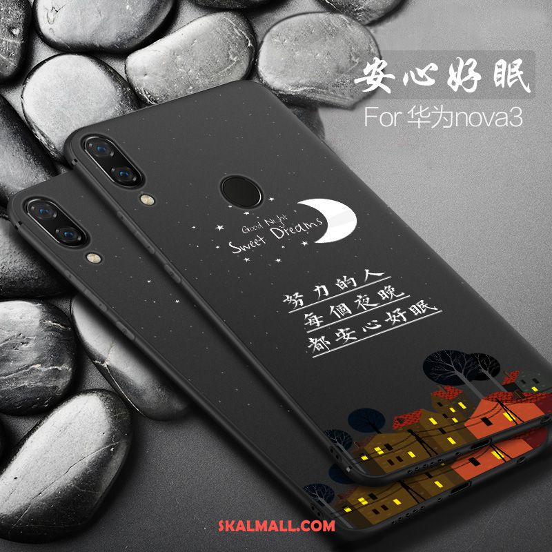 Huawei Nova 3 Skal Purpur All Inclusive Liten Tecknat Mobil Telefon Rea