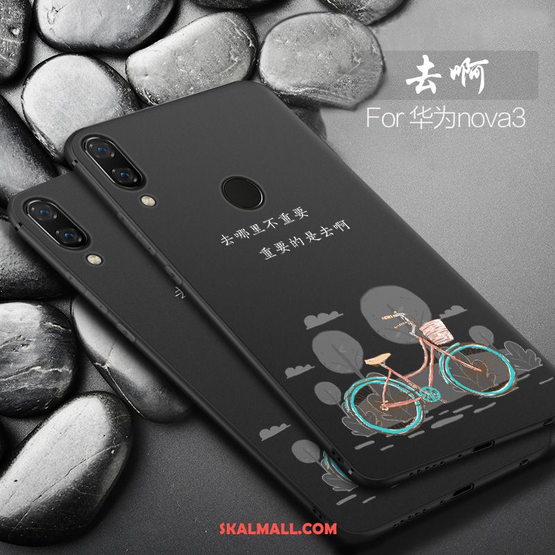 Huawei Nova 3 Skal Purpur All Inclusive Liten Tecknat Mobil Telefon Rea