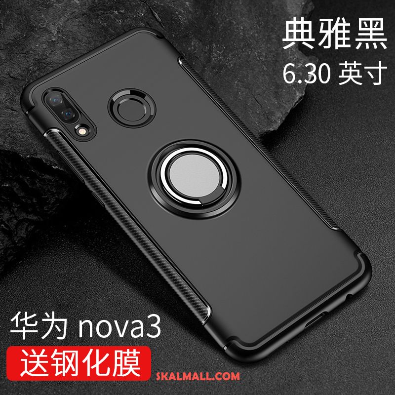 Huawei Nova 3 Skal Support Mjuk Ny Silikon Blå Rea