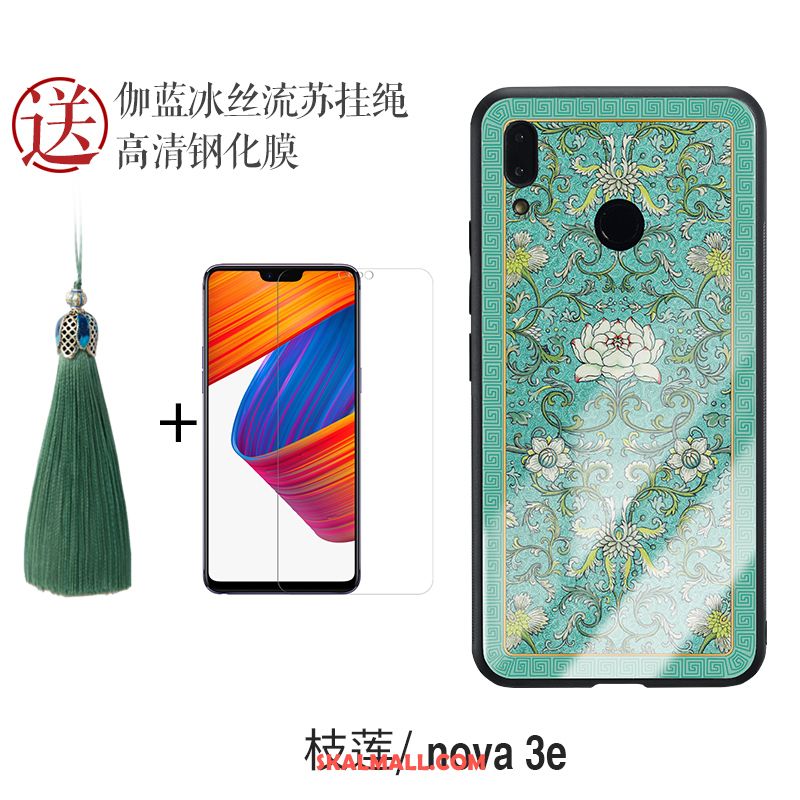 Huawei Nova 3e Skal All Inclusive Fallskydd Glas Silikon Blå Till Salu