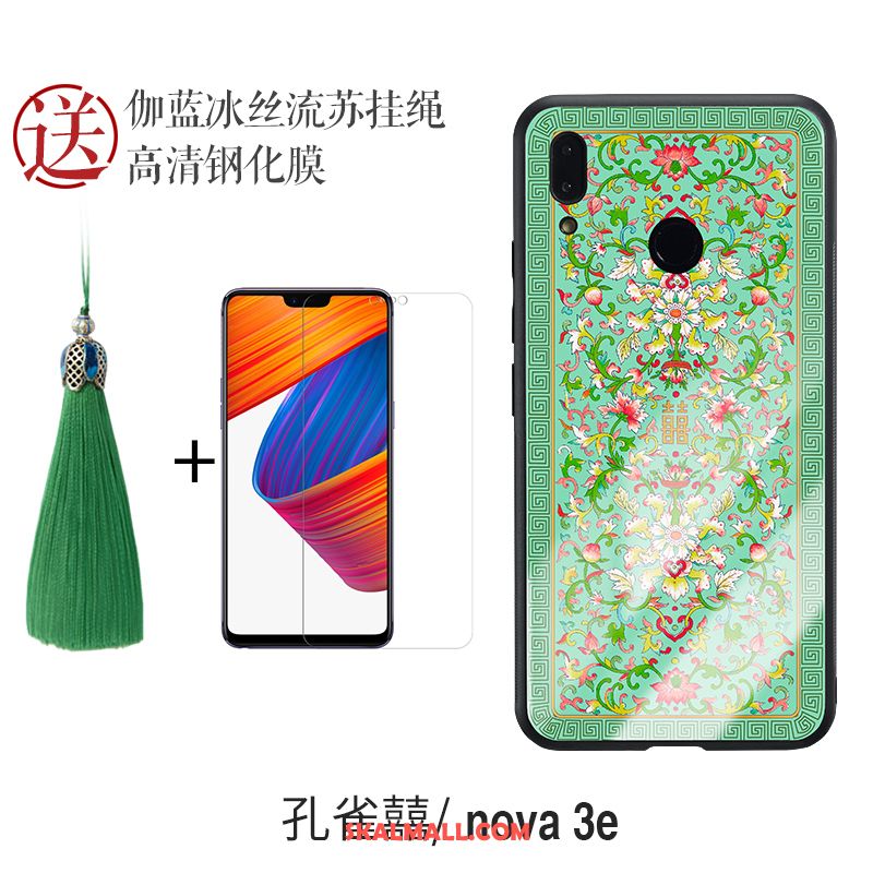 Huawei Nova 3e Skal All Inclusive Fallskydd Glas Silikon Blå Till Salu