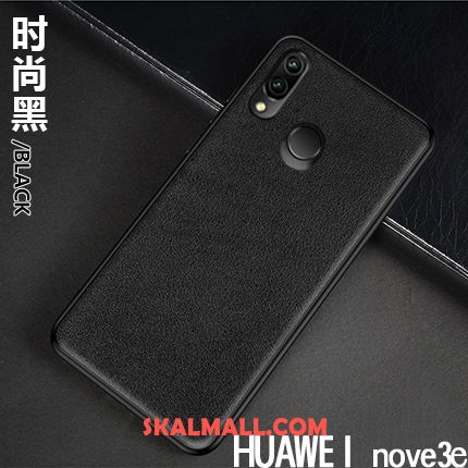 Huawei Nova 3e Skal All Inclusive Äkta Läder Lätt Och Tunt Business Läderfodral Rea