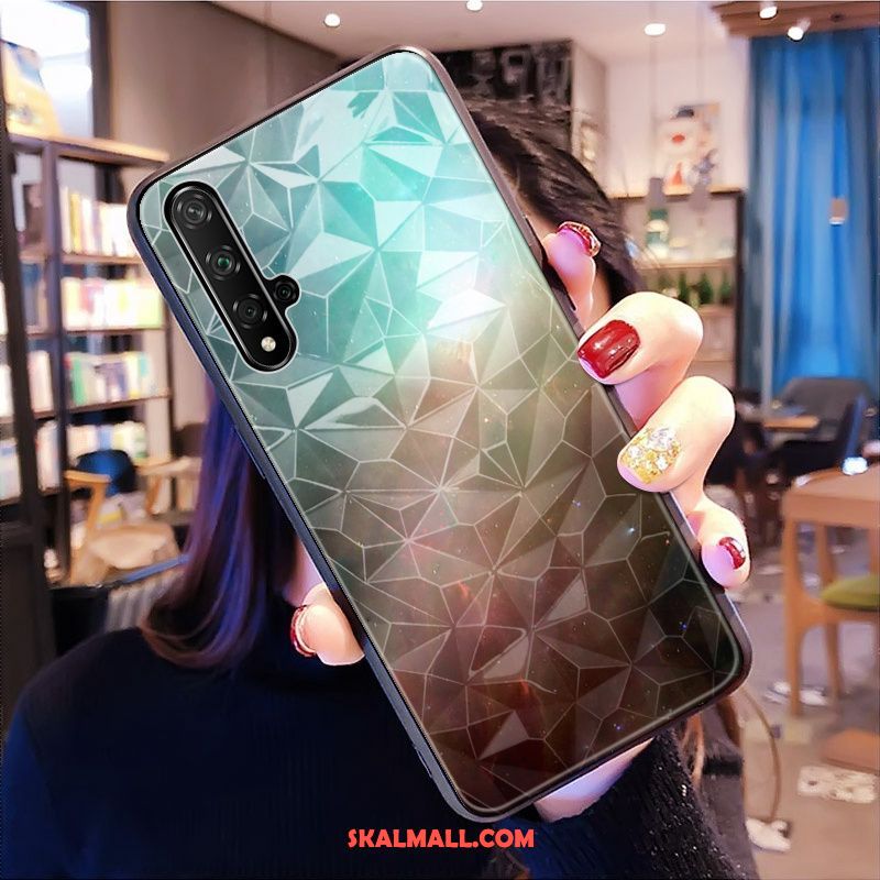 Huawei Nova 5t Skal Svart Mobil Telefon Diamantform Mönster Trend Varumärke Fodral Billigt