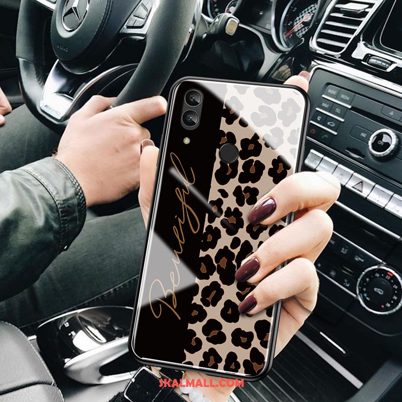 Huawei P Smart 2019 Skal Glas Kreativa Leopard Svart Personlighet Fodral Köpa