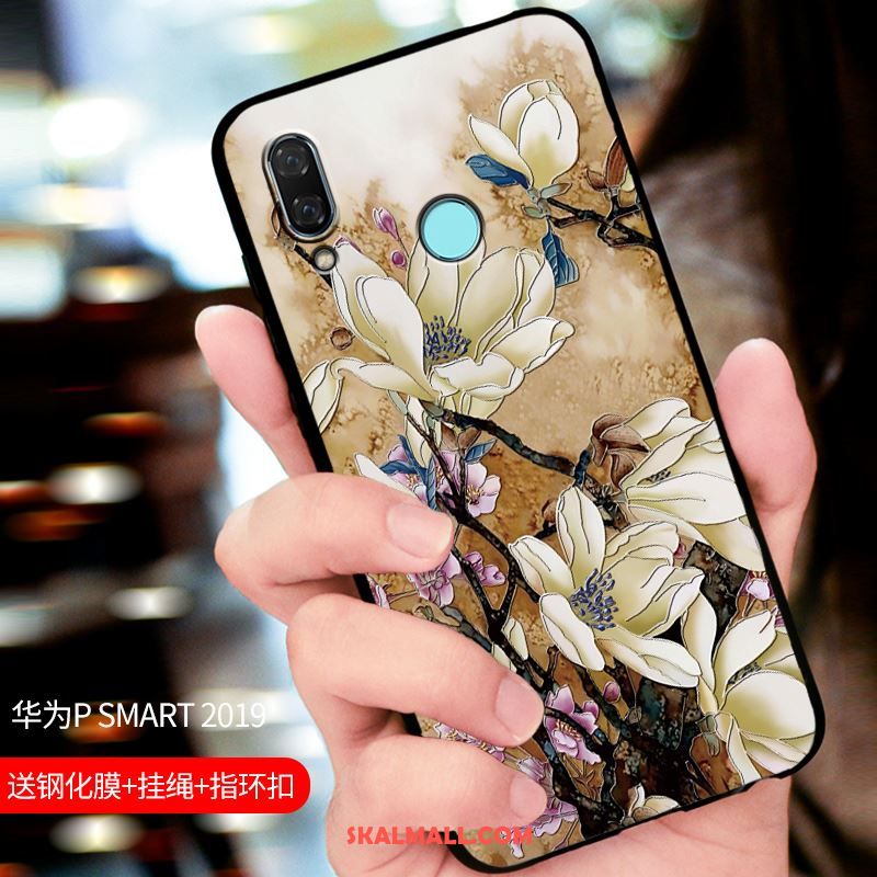 Huawei P Smart 2019 Skal Nubuck Mobil Telefon Blå Anpassa All Inclusive Fodral Till Salu