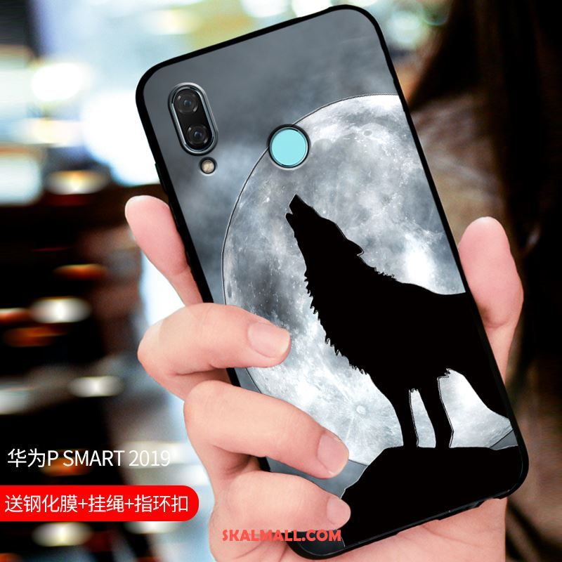 Huawei P Smart 2019 Skal Nubuck Mobil Telefon Blå Anpassa All Inclusive Fodral Till Salu