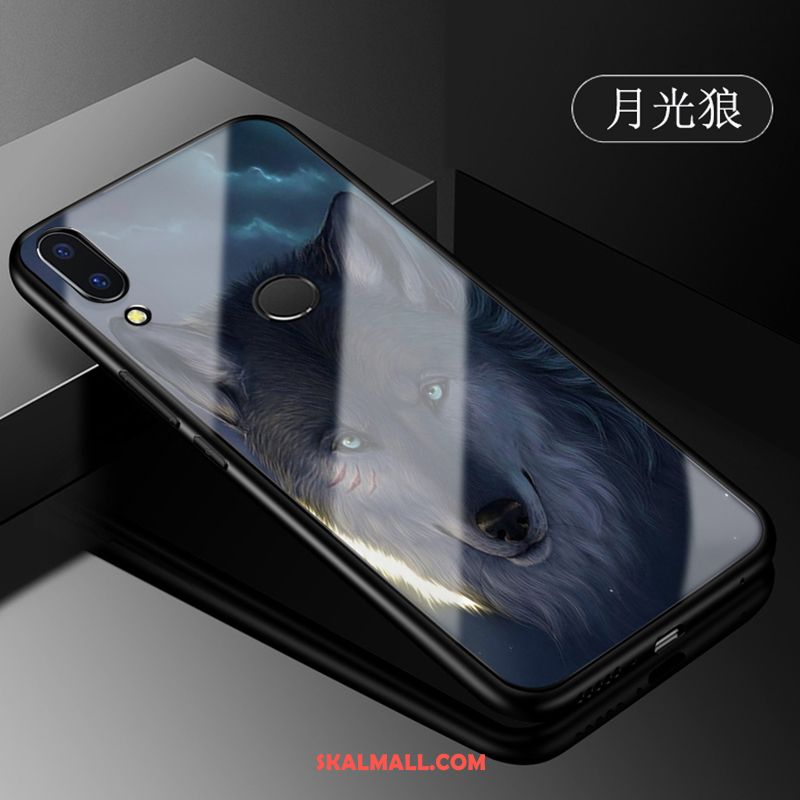 Huawei P Smart+ Skal Mobil Telefon Trend Varumärke Skydd Glas Fallskydd Rea