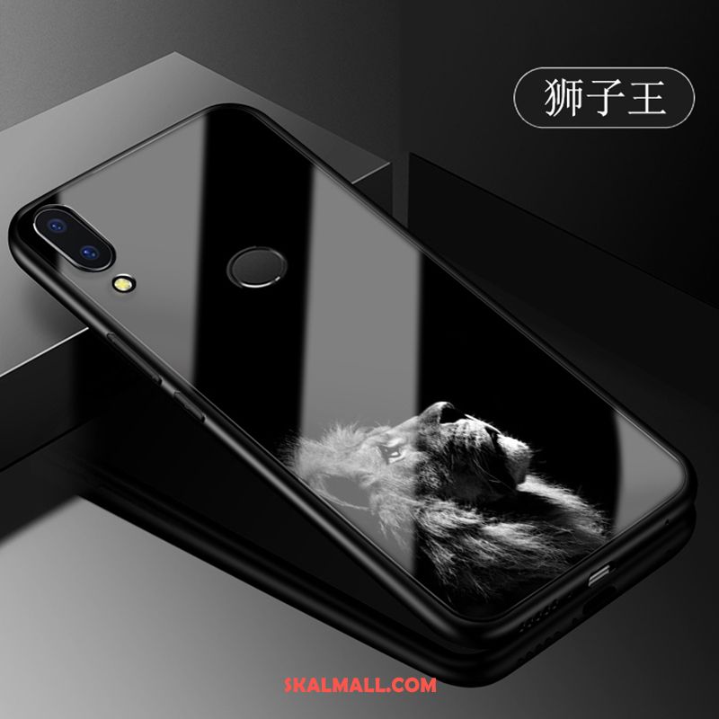 Huawei P Smart+ Skal Mobil Telefon Trend Varumärke Skydd Glas Fallskydd Rea
