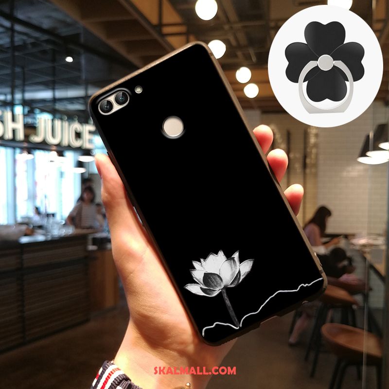 Huawei P Smart Skal Silikon Lättnad Grå Nubuck Skydd Rea