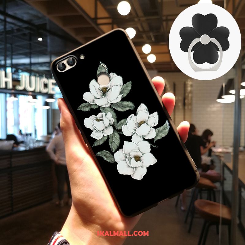 Huawei P Smart Skal Silikon Lättnad Grå Nubuck Skydd Rea