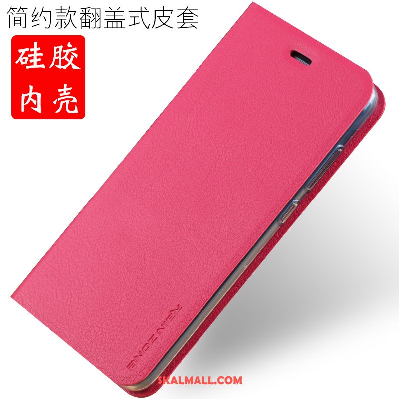 Huawei P10 Lite Skal Fallskydd Läderfodral Mobil Telefon Röd Täcka Köpa