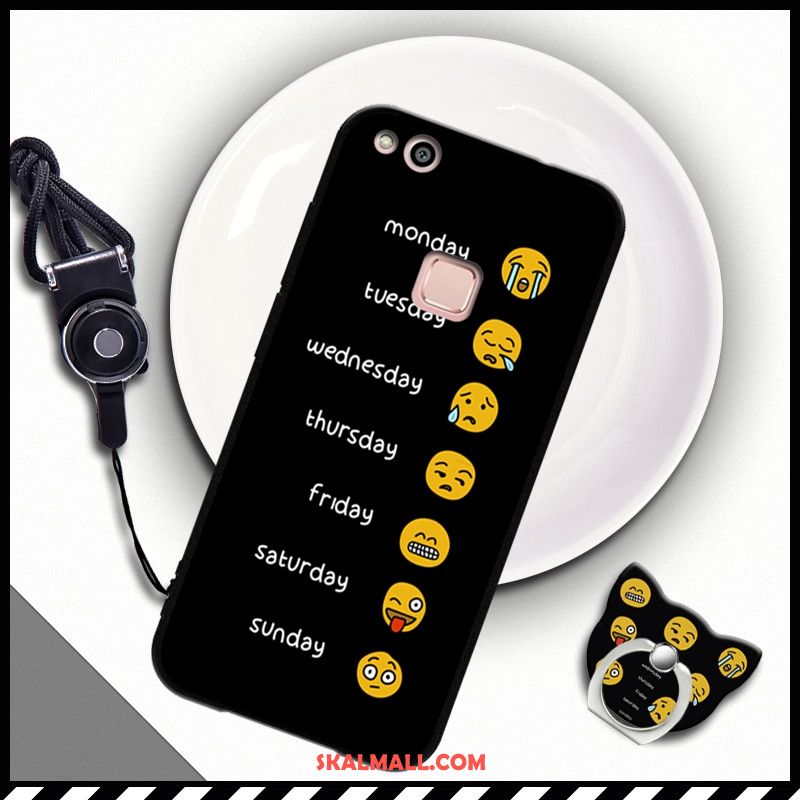 Huawei P10 Lite Skal Mjuk Fallskydd Mobil Telefon Silikon Hängande Nacke Fodral På Nätet