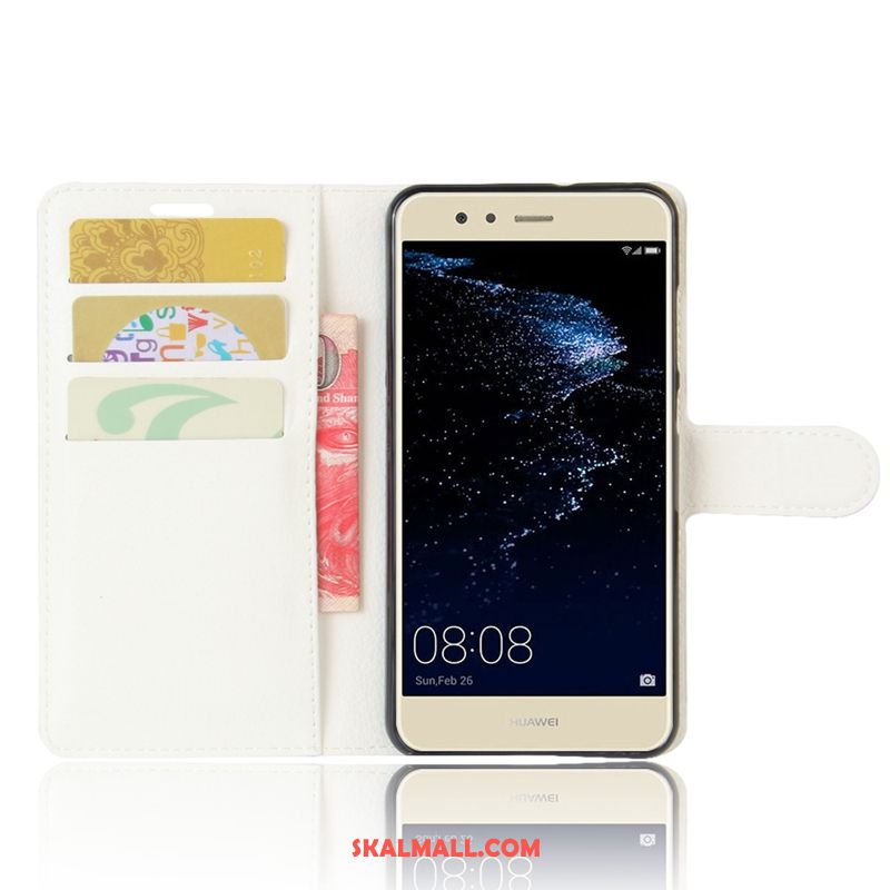 Huawei P10 Lite Skal Mobil Telefon All Inclusive Läderfodral Litchi Mönster Billigt